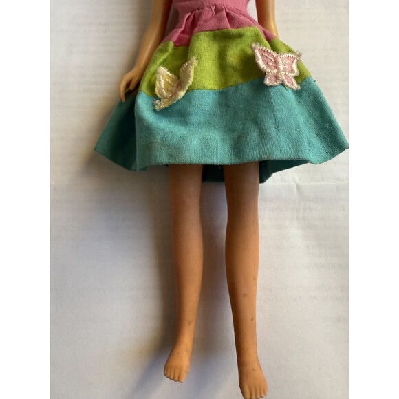 VINTAGE Brunette SKOOTER Doll Skipper’s Friend 1963 Mattel Barbie Original Dress - Picture 4 of 13